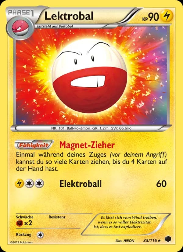 Lektrobal card in German