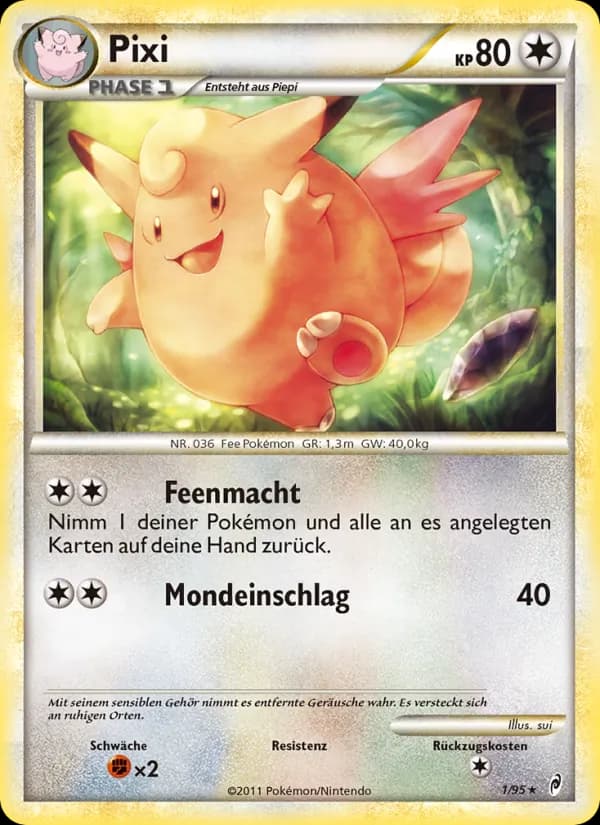 Pixi card in German