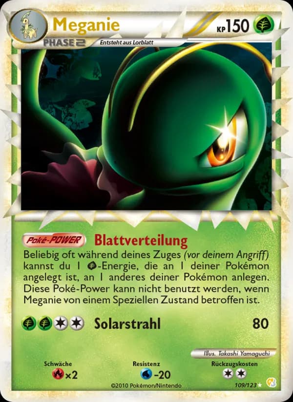 Meganie card in German