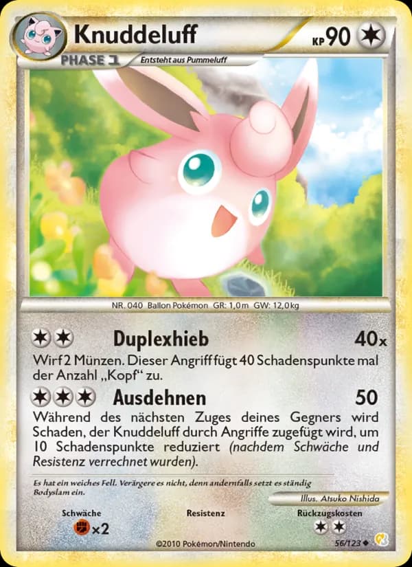 Knuddeluff card in German