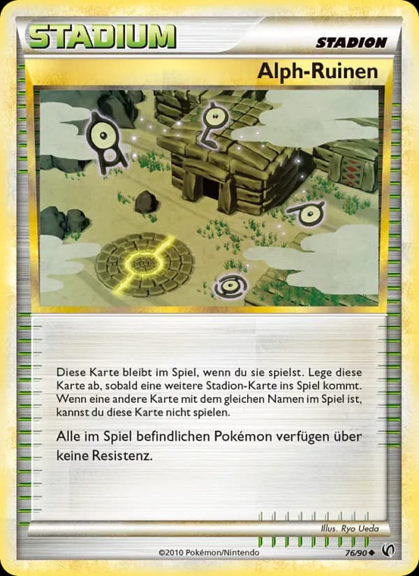 Alph-Ruinen card in German
