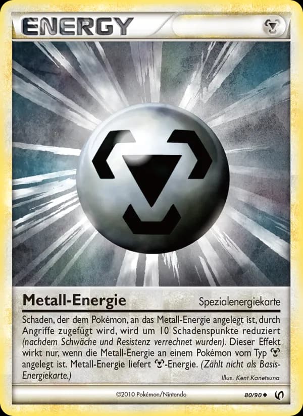 Metall-Energie card in German