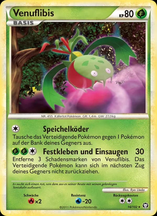 Venuflibis card in German
