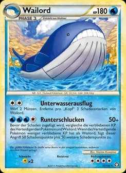 Wailord card in German
