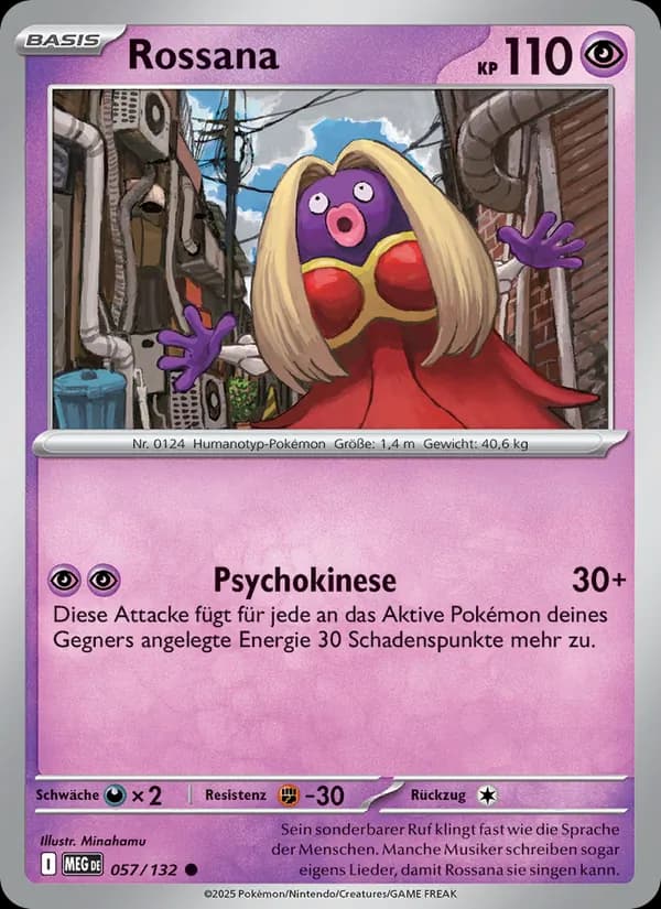 Rossana card in German
