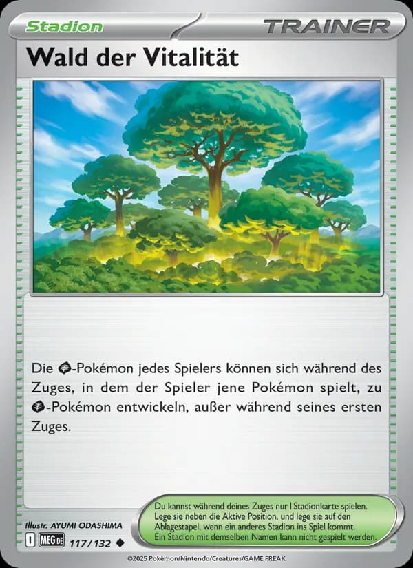 Wald der Vitalität card in German