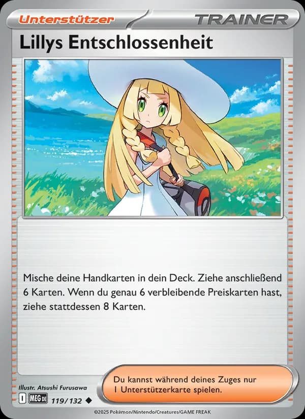 Lillys Entschlossenheit card in German