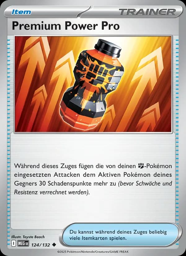 Premium Power Pro card in German