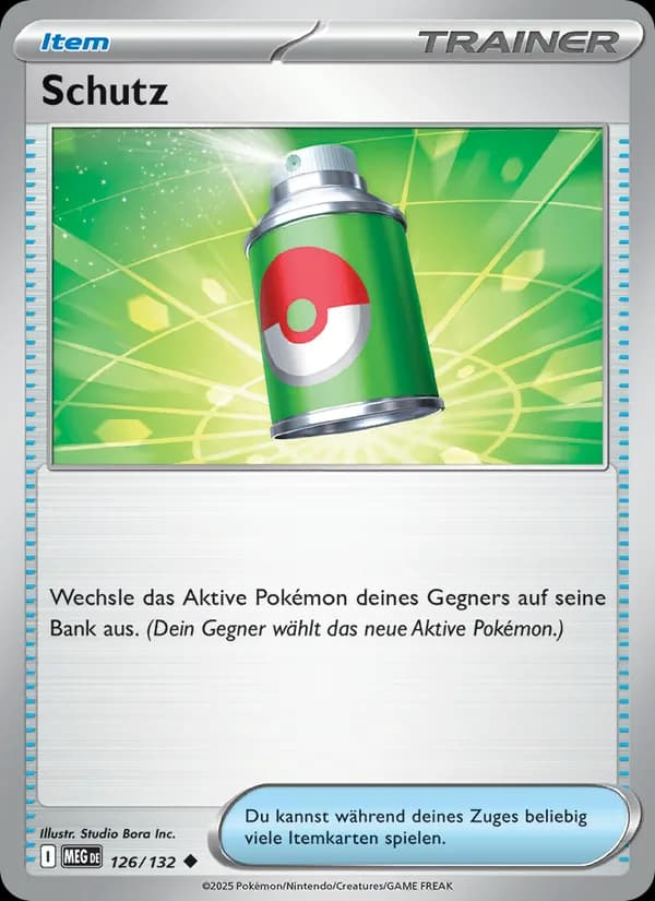 Schutz card in German