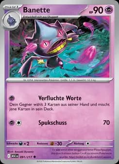 Banette card in German