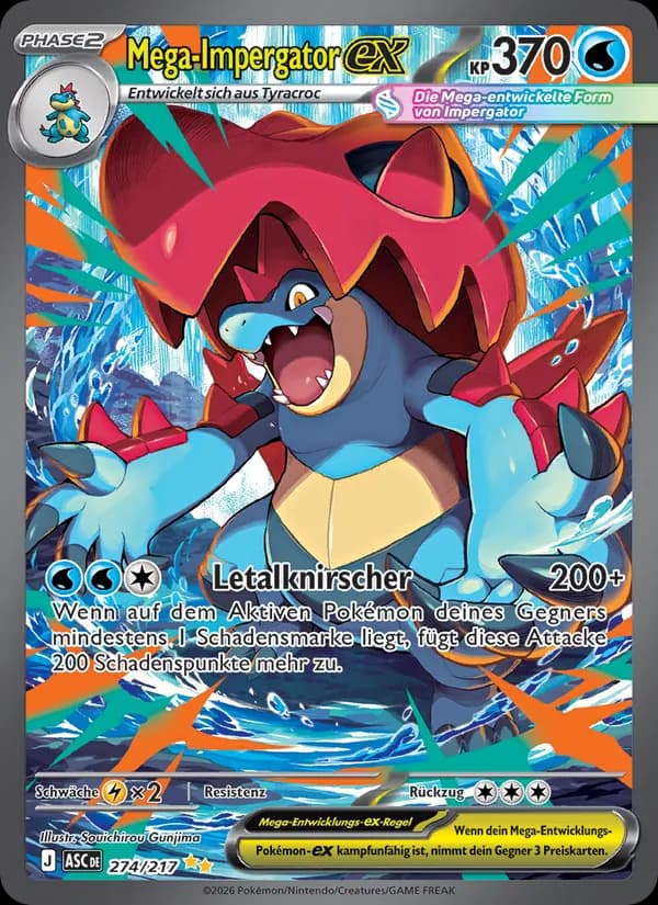 Mega-Impergator-ex card in German