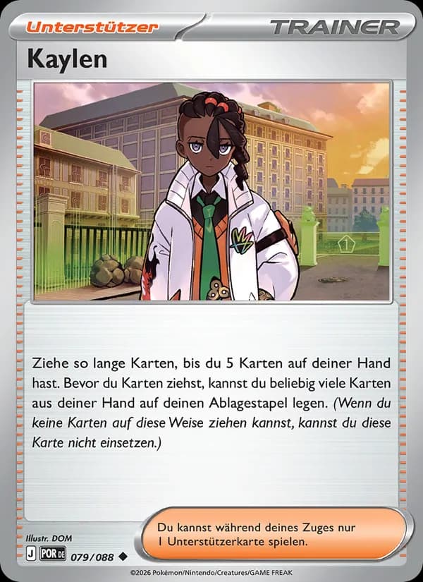 Kaylen card in German