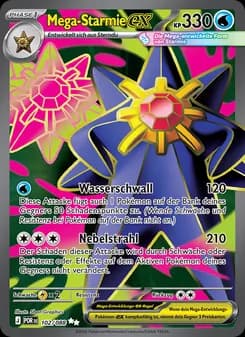 Mega-Starmie-ex card in German