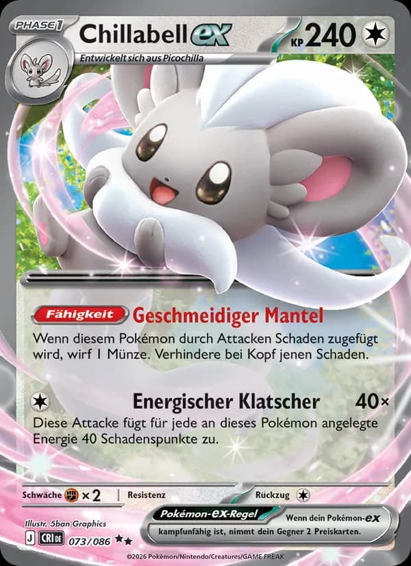 Chillabell-ex card in German
