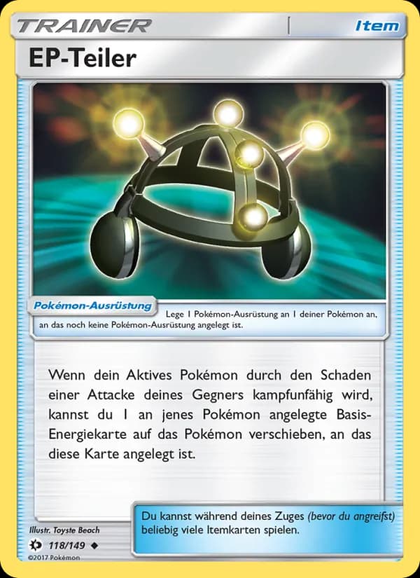 EP-Teiler card in German