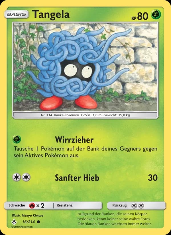 Tangela card in German