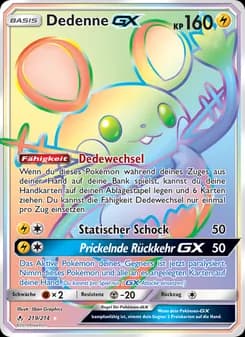 Dedenne GX card in German