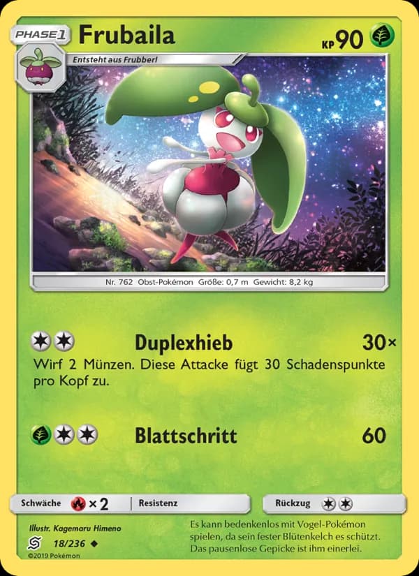Frubaila card in German