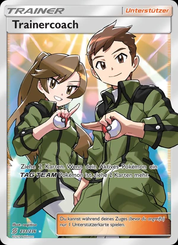 Trainercoach card in German