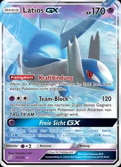 Latios GX card in German