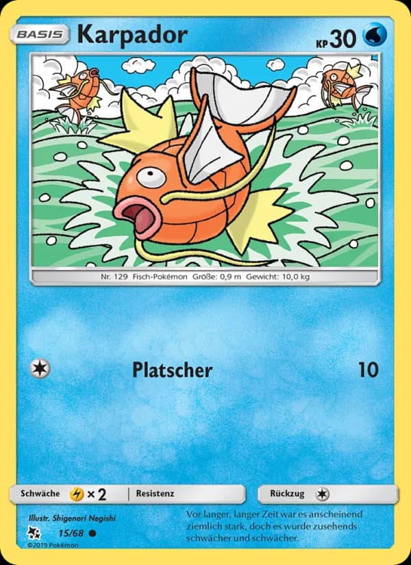 Karpador card in German