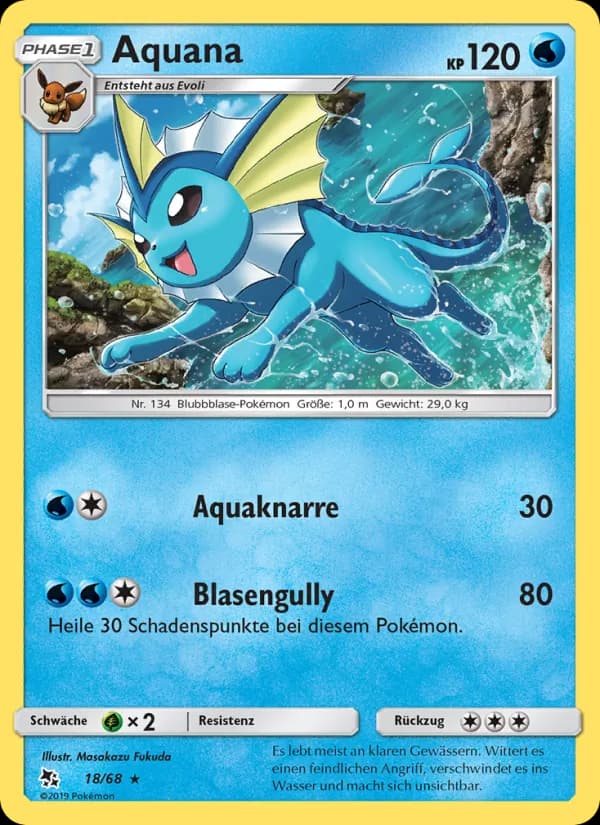Aquana card in German