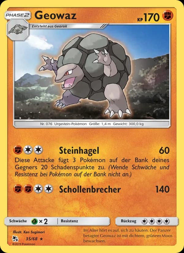 Geowaz card in German