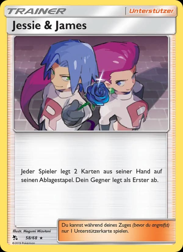 Jessie & James card in German
