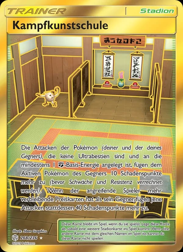 Kampfkunstschule card in German