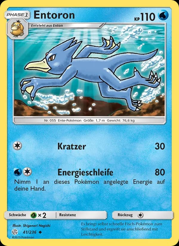 Entoron card in German