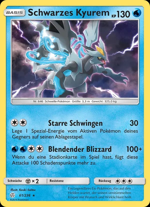 Schwarzes Kyurem card in German