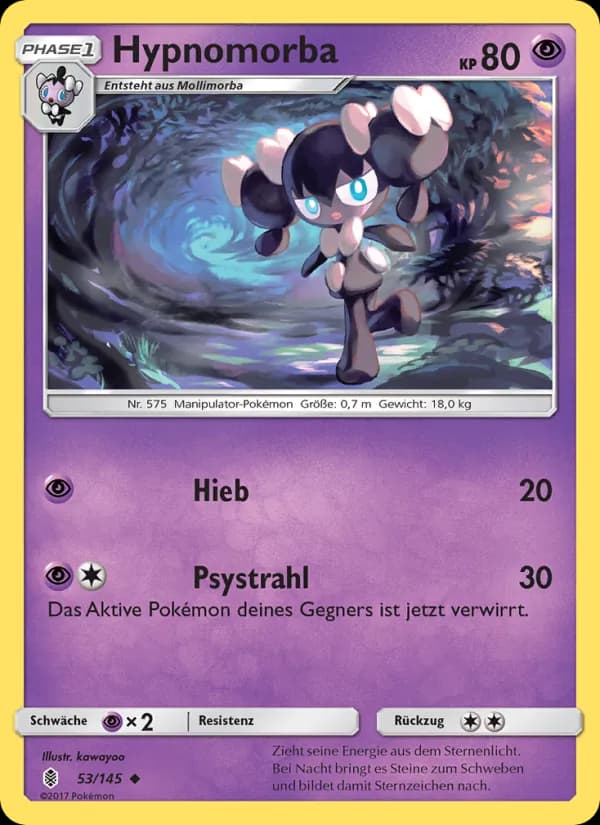 Hypnomorba card in German