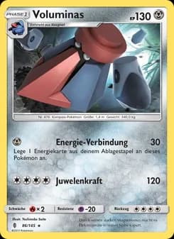 Voluminas card in German