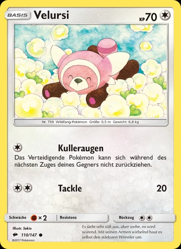 Velursi card in German