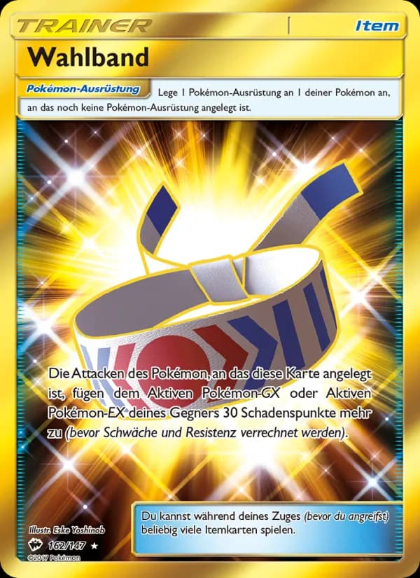 Wahlband card in German