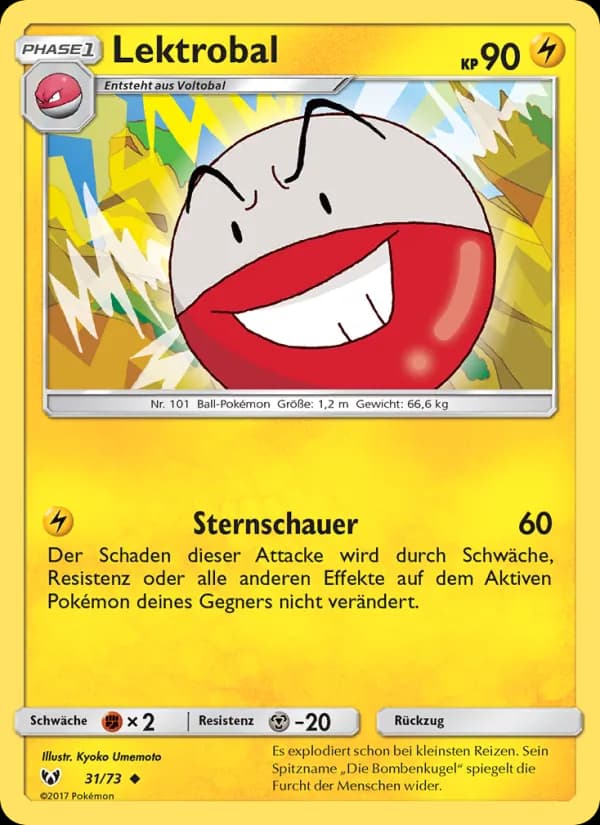 Lektrobal card in German