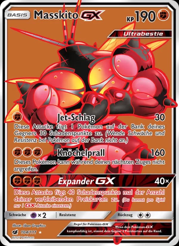 Masskito GX card in German