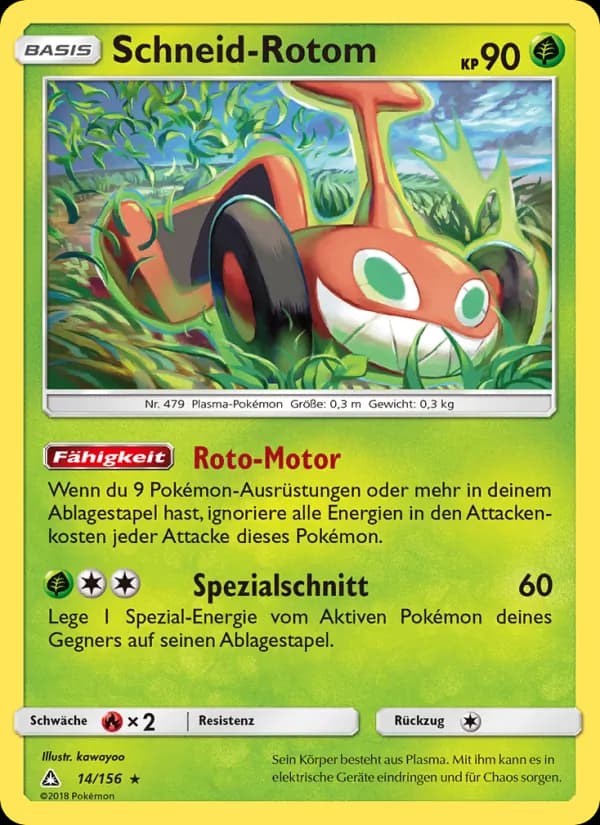 Schneid-Rotom card in German
