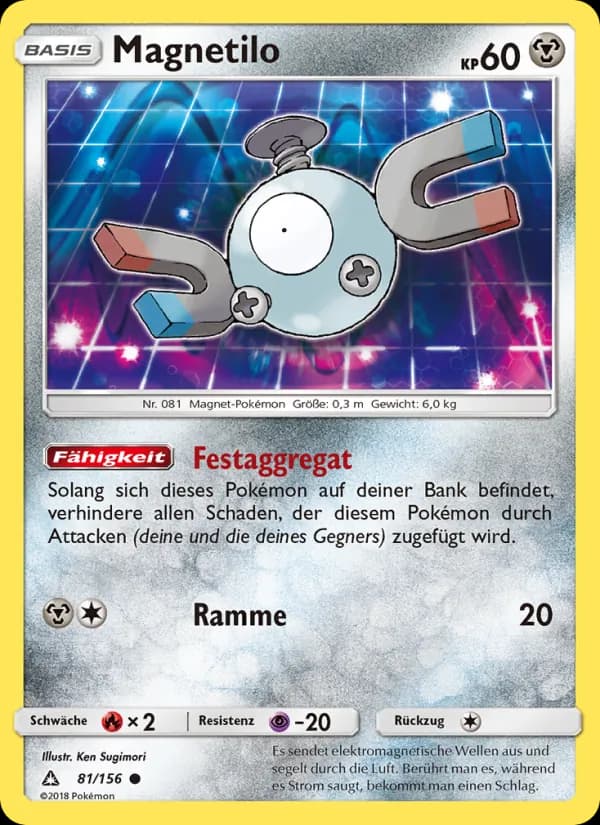 Magnetilo card in German