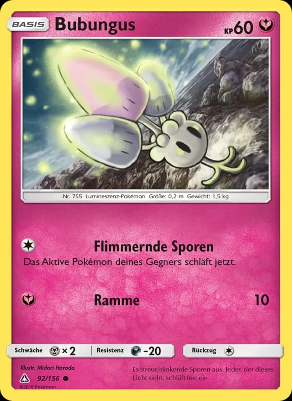 Bubungus card in German