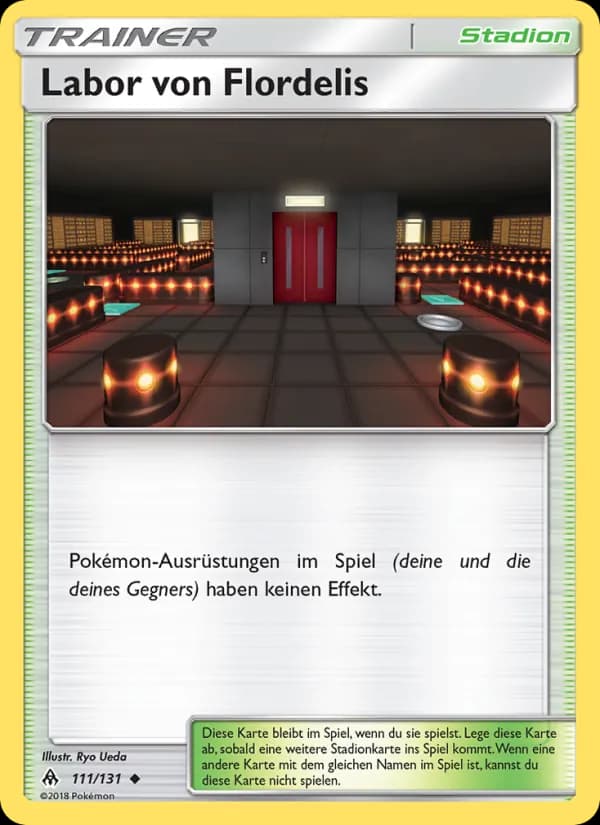 Labor von Flordelis card in German