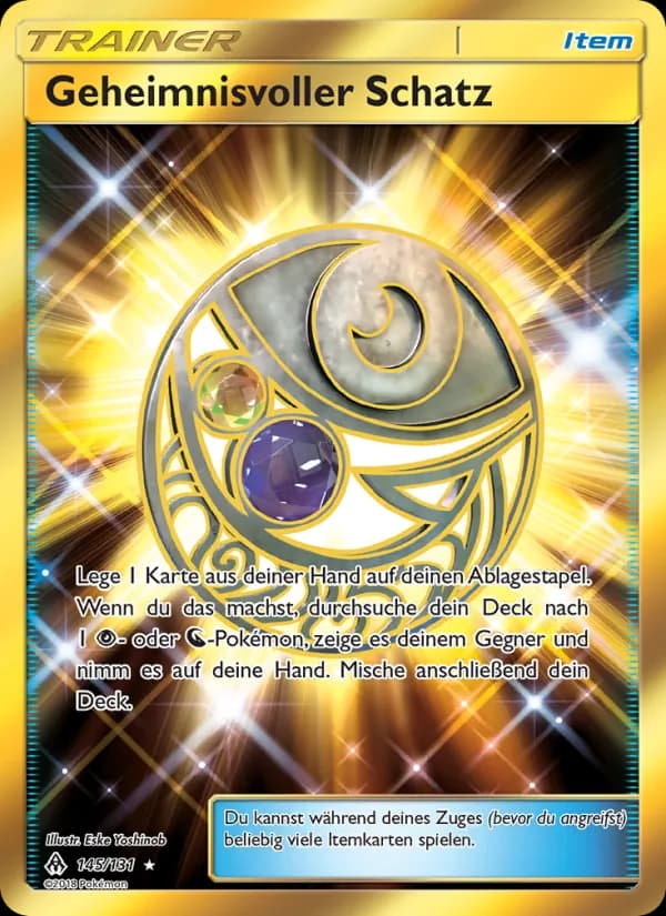 Geheimnisvoller Schatz card in German
