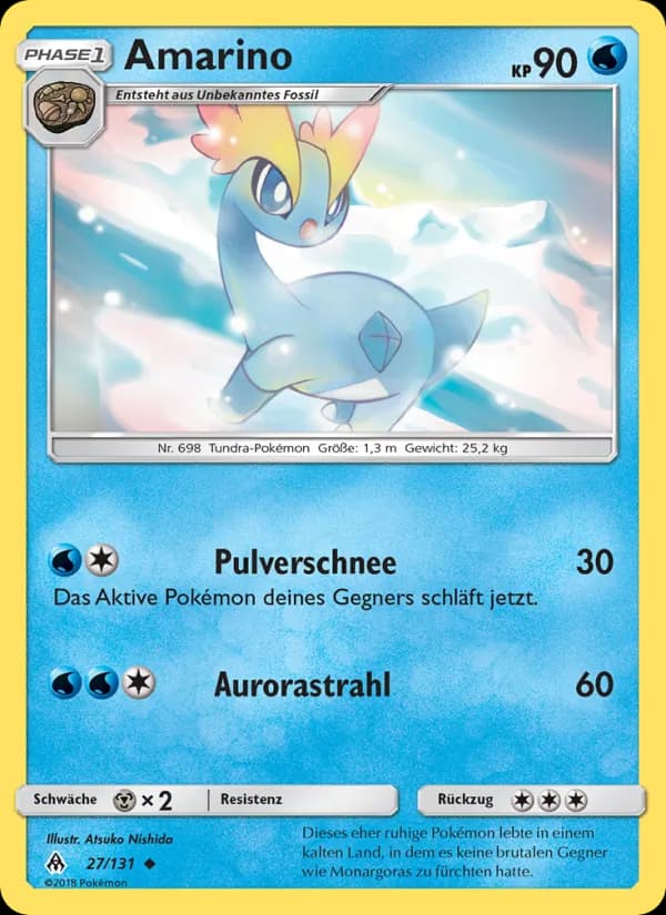 Amarino card in German
