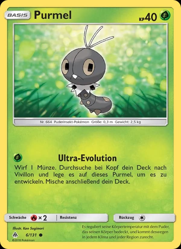 Purmel card in German