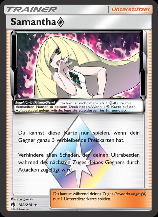 Samantha ◇ card in German