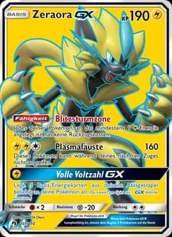 Zeraora GX card in German
