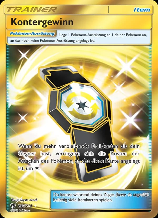 Kontergewinn card in German