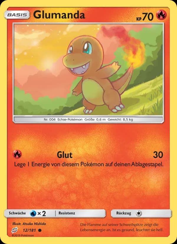 Glumanda card in German