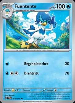 Fuentente card in German