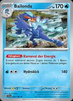 Bailonda card in German